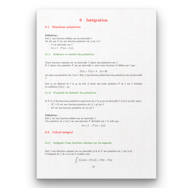 Fiche de révision Mathématiques L1 eco-gestion – Image 3